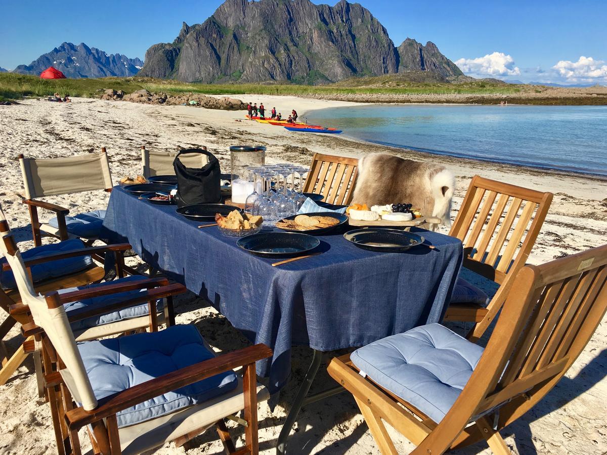 Lofoten Beach Glamping Skrova Екстер'єр фото
